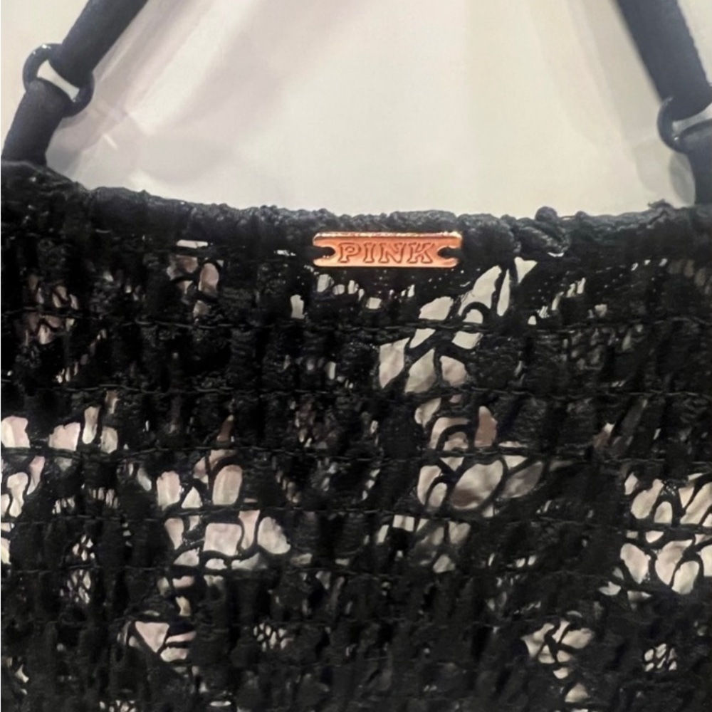 Victoria's Secret PINK Black Floral Lace Bralette - Picture 5 of 6